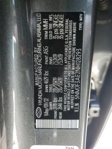 2022 HYUNDAI TUCSON SEL  