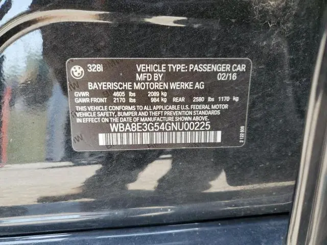 2016 BMW 328 XI SULEV