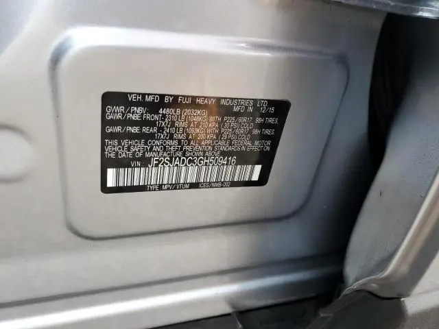 2016 SUBARU FORESTER 2.5I PREMIUM  