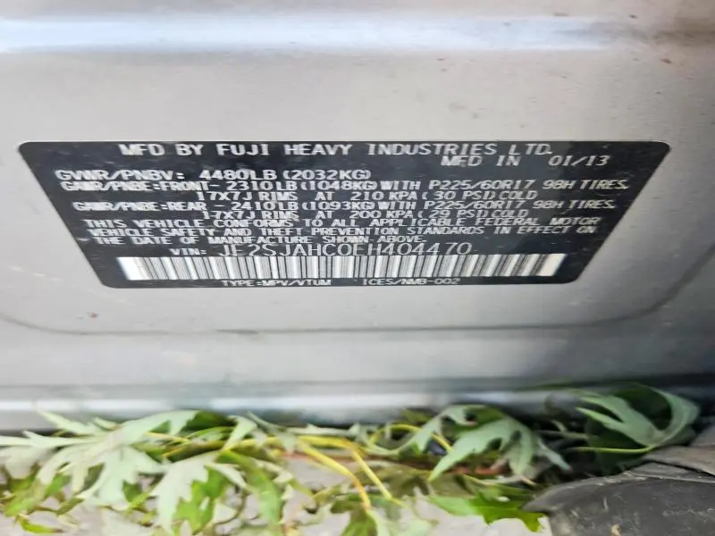 2014 SUBARU FORESTER 2.5I LIMITED  