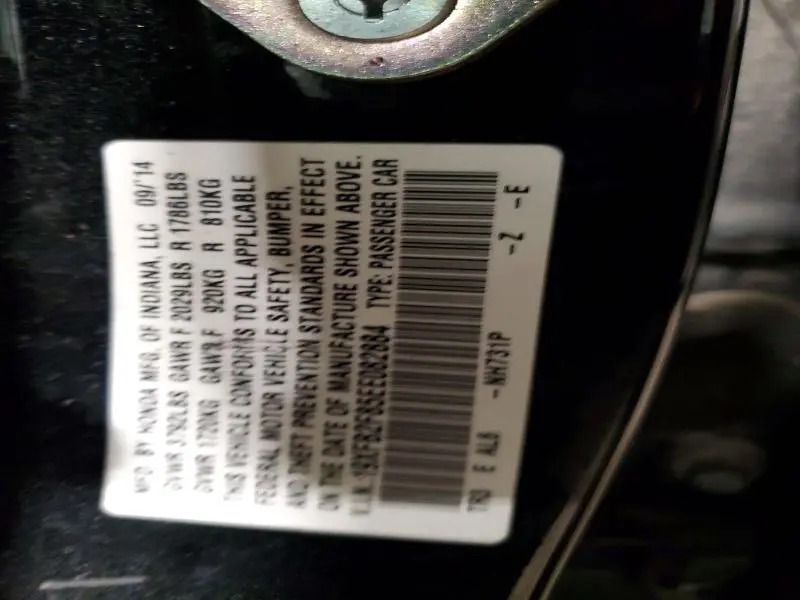 2014 HONDA CIVIC EX  
