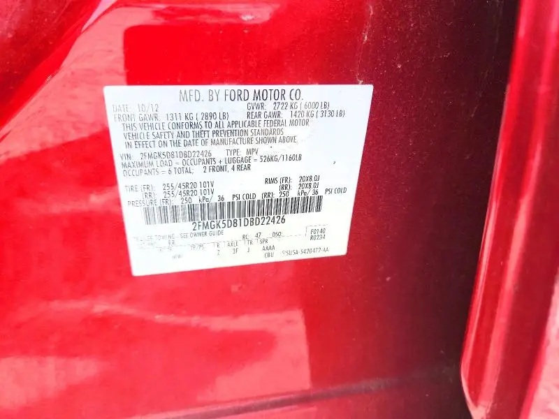 2013 FORD FLEX LIMITED  