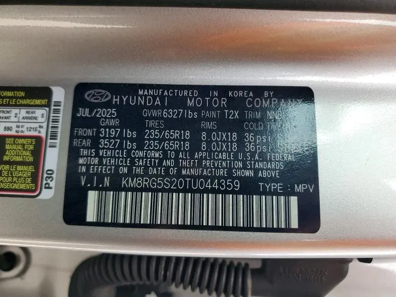 2026 HYUNDAI PALISADE SEL CONVENIENCE  