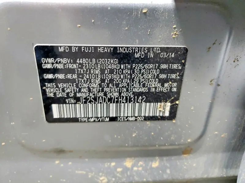 2015 SUBARU FORESTER 2.5I PREMIUM  