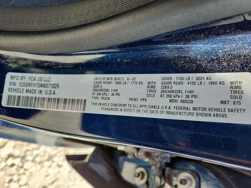 2022 RAM 1500 LIMITED  