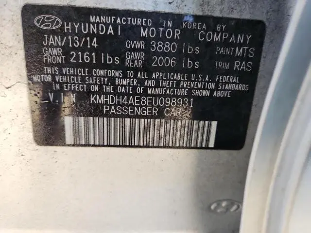 2014 HYUNDAI ELANTRA SE  