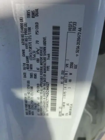 2019 FORD F350 SUPER DUTY  