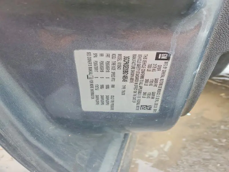 2011 CHEVROLET SILVERADO K1500 LT  