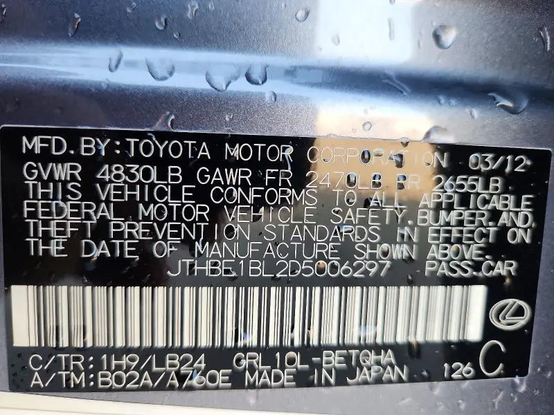 2013 LEXUS GS 350 BASE  