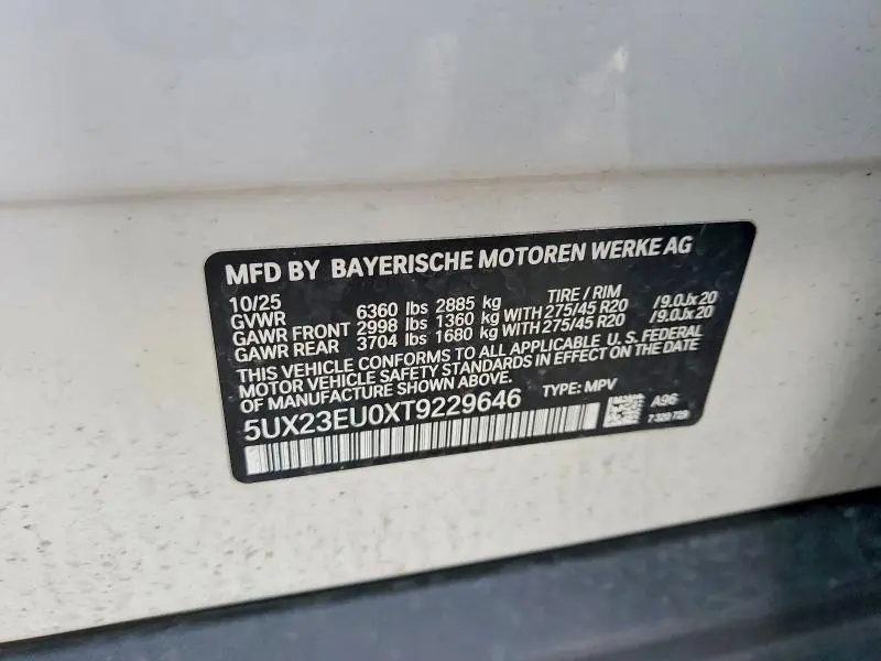 2026 BMW X5 XDRIVE40I  