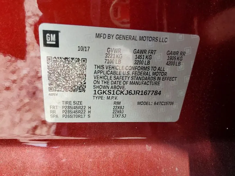 2018 GMC YUKON DENALI  