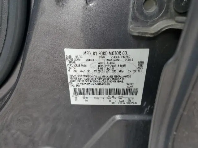 2010 FORD EDGE LIMITED  