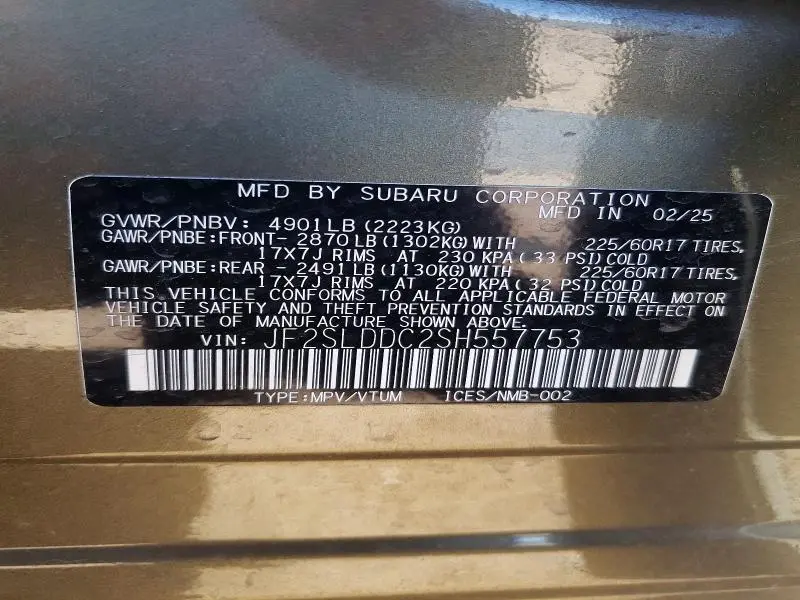 2025 SUBARU FORESTER PREMIUM  