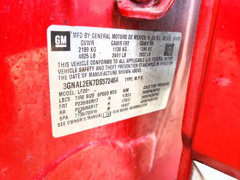 2013 CHEVROLET CAPTIVA LS  