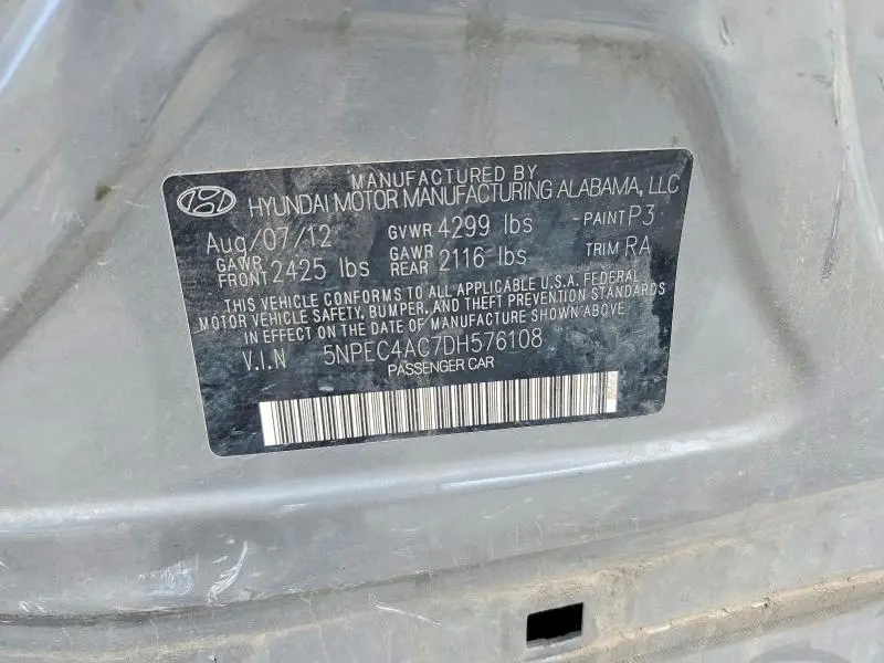 2013 HYUNDAI SONATA SE  