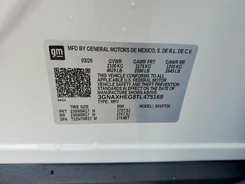 2026 CHEVROLET EQUINOX LT  