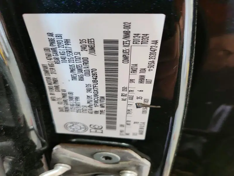 2015 FORD ESCAPE SE  
