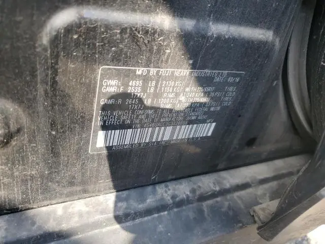 2016 SUBARU OUTBACK 2.5I PREMIUM  