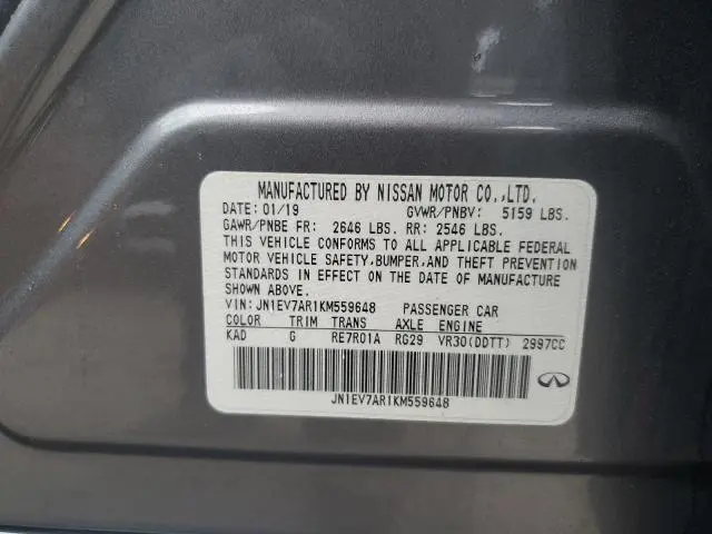 2019 INFINITI Q50 LUXE