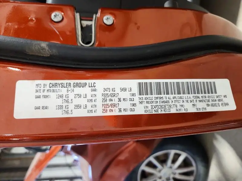 2014 DODGE JOURNEY SXT  