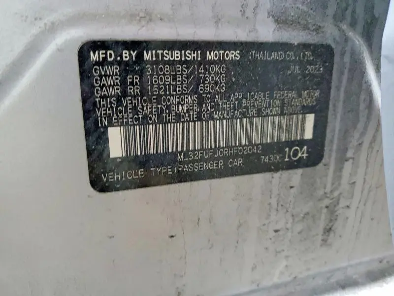 2024 MITSUBISHI MIRAGE G4 ES  