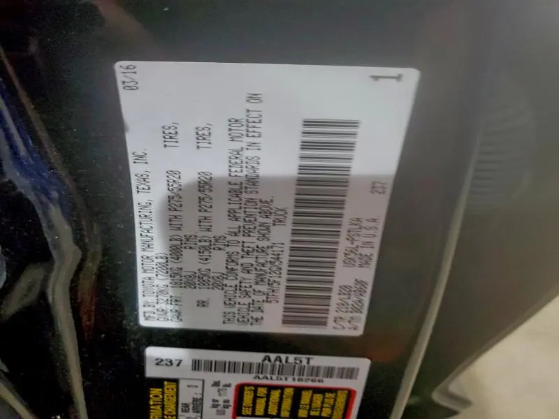 2016 TOYOTA TUNDRA CREWMAX LIMITED  