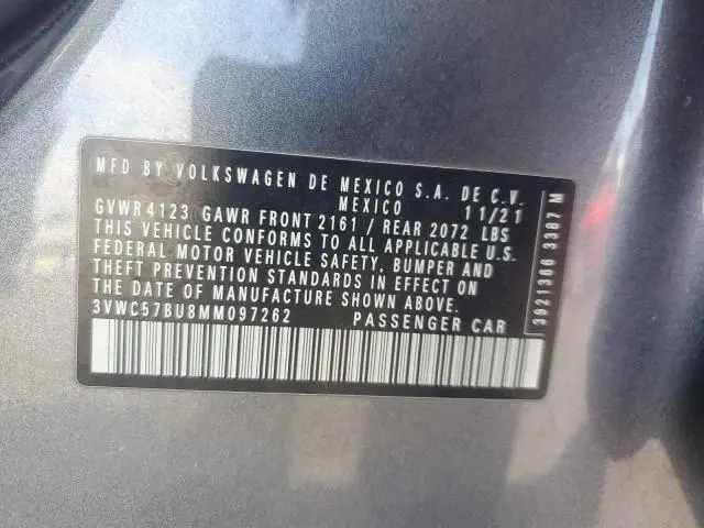 2021 VOLKSWAGEN JETTA S  