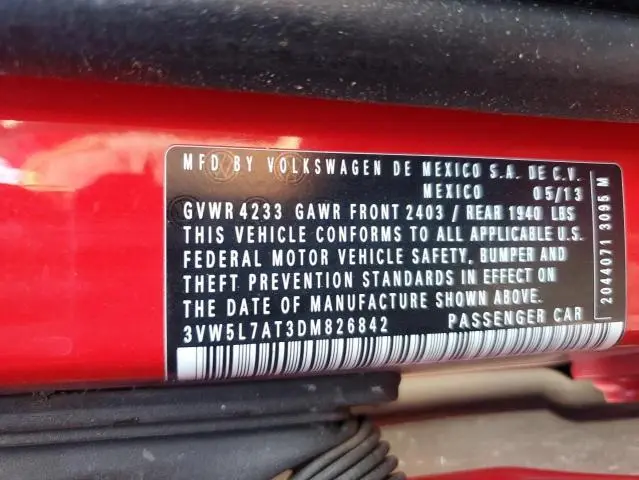 2013 VOLKSWAGEN BEETLE   