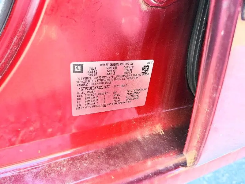 2014 GMC SIERRA K1500 SLE  
