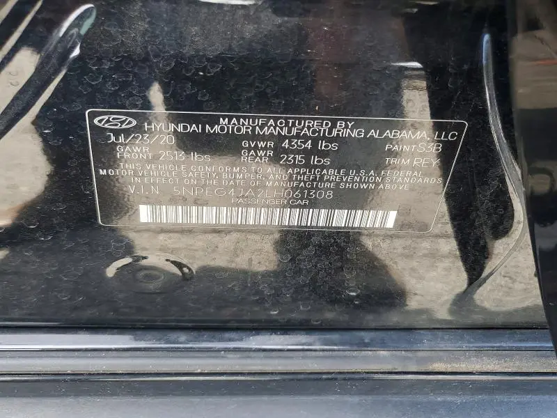 2020 HYUNDAI SONATA SE  