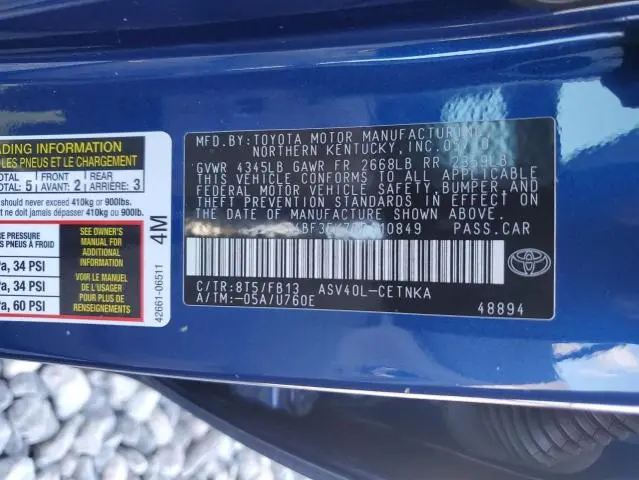 2011 TOYOTA CAMRY BASE  