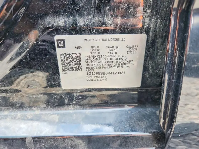 2019 CHEVROLET SONIC PREMIER  