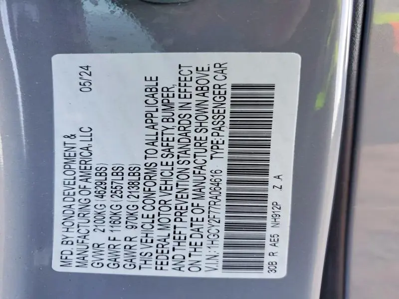 2024 HONDA ACCORD HYBRID SPORT-L  