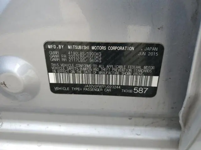 2015 MITSUBISHI LANCER SE  