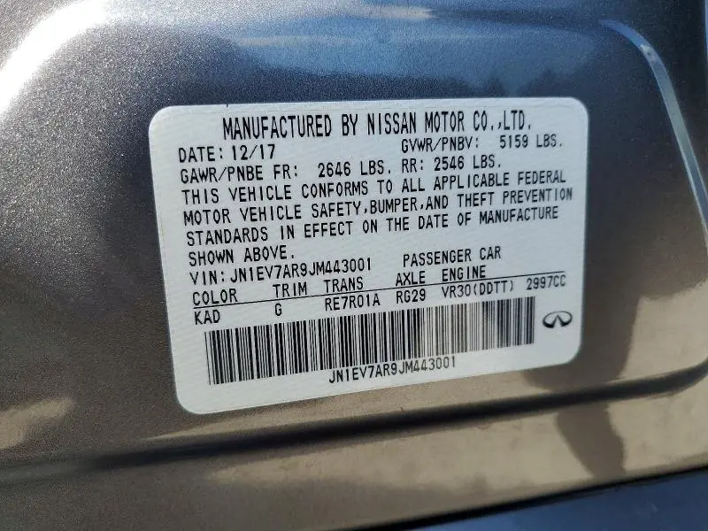 2018 INFINITI Q50 3.0T LUXE  