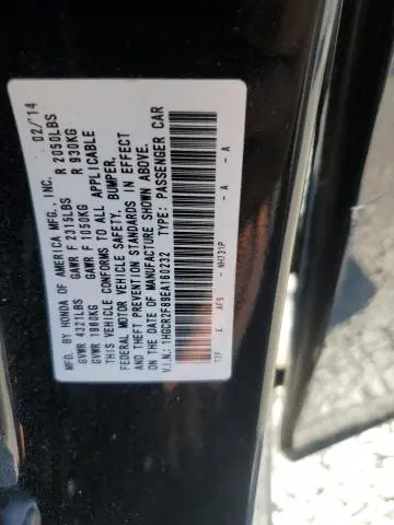 2014 HONDA ACCORD EXL