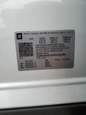 2021 CHEVROLET BLAZER 2LT  