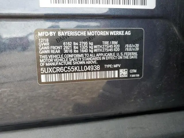 2019 BMW X5 XDRIVE40I  