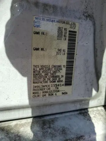 2018 NISSAN ALTIMA 2.5  