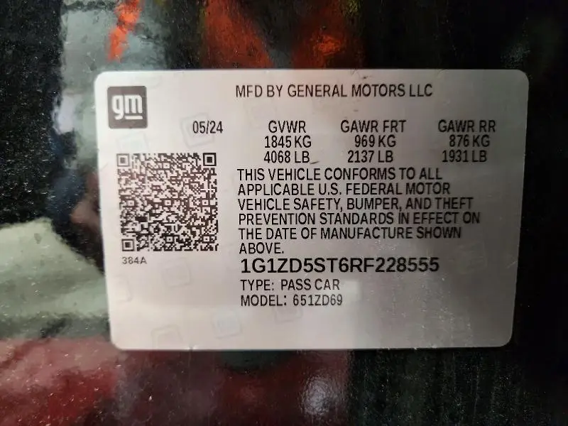 2024 CHEVROLET MALIBU LT  