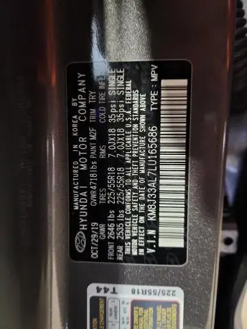 2020 HYUNDAI TUCSON LIMITED  