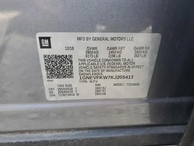 2019 CHEVROLET TRAVERSE LS  
