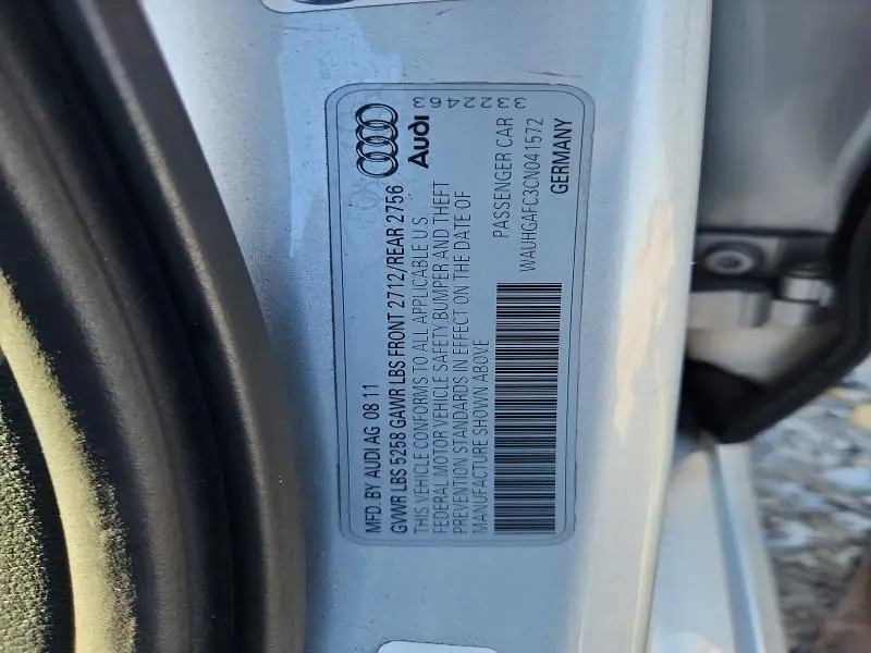 2012 AUDI A6 PRESTIGE  