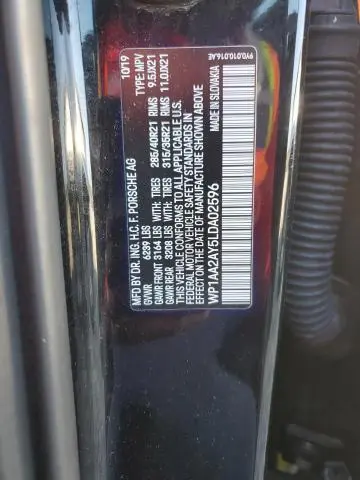 2020 PORSCHE CAYENNE   