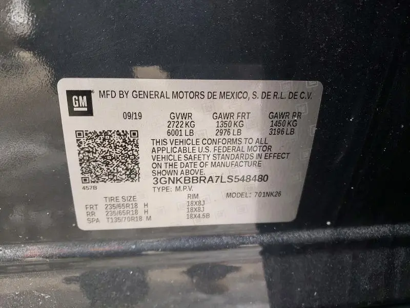 2020 CHEVROLET BLAZER 1LT  