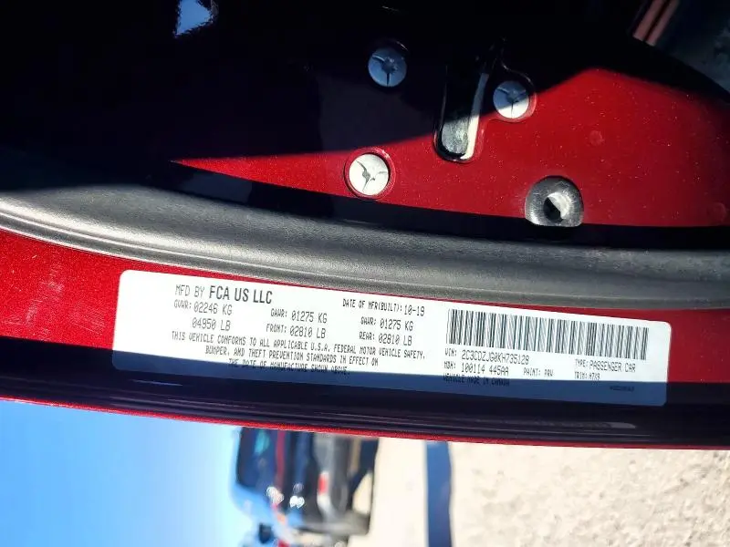 2019 DODGE CHALLENGER GT  