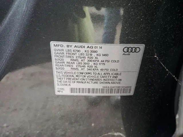 2014 AUDI Q7 PREMIUM PLUS  