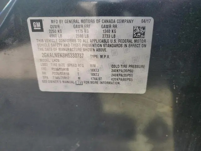 2017 GMC TERRAIN SLE  