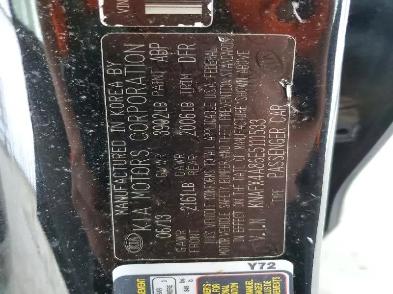 2014 KIA FORTE EX  