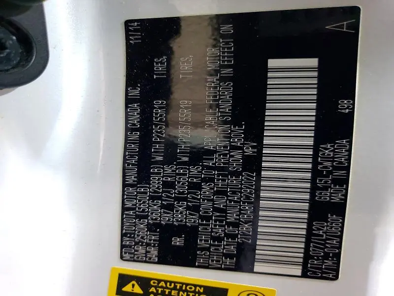 2015 LEXUS RX 350 BASE  